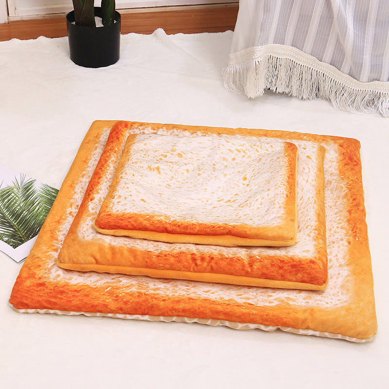 Deluxe Comfort Food-Themed Pet Beds: 3D Pizza, Avocado, & More - Soft, Thickened Blanket and Mat Options for Dogs and Cats