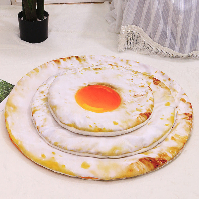Deluxe Comfort Food-Themed Pet Beds: 3D Pizza, Avocado, & More - Soft, Thickened Blanket and Mat Options for Dogs and Cats