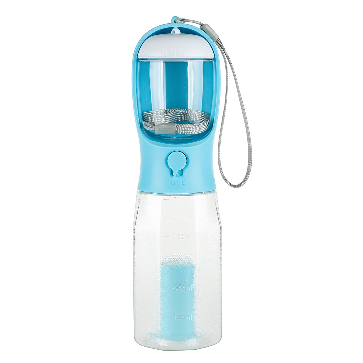 3-in-1 Multifunctional Pet Travel Companion: Portable Water & Food Dispenser with Built-In Poop Bag Holder