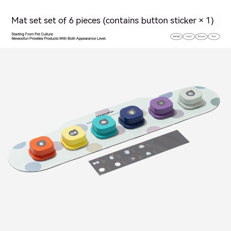 Recordable, Easy-to-Use Talking Toy for Dogs and Cats, Interactive Pet Communication Buttons in 4 Colors