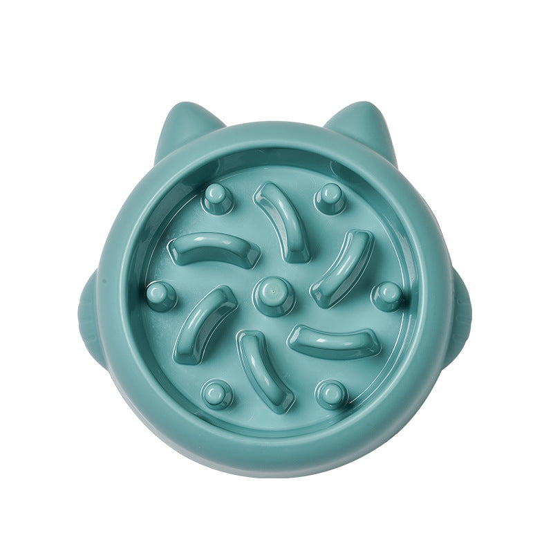 Anti-Gulp Dog & Cat Bowl: Interactive Slow Feeder Dish for Healthier Eating Habits - Eco-Friendly, Durable Material