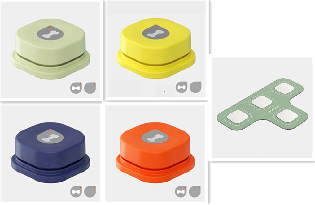 Recordable, Easy-to-Use Talking Toy for Dogs and Cats, Interactive Pet Communication Buttons in 4 Colors