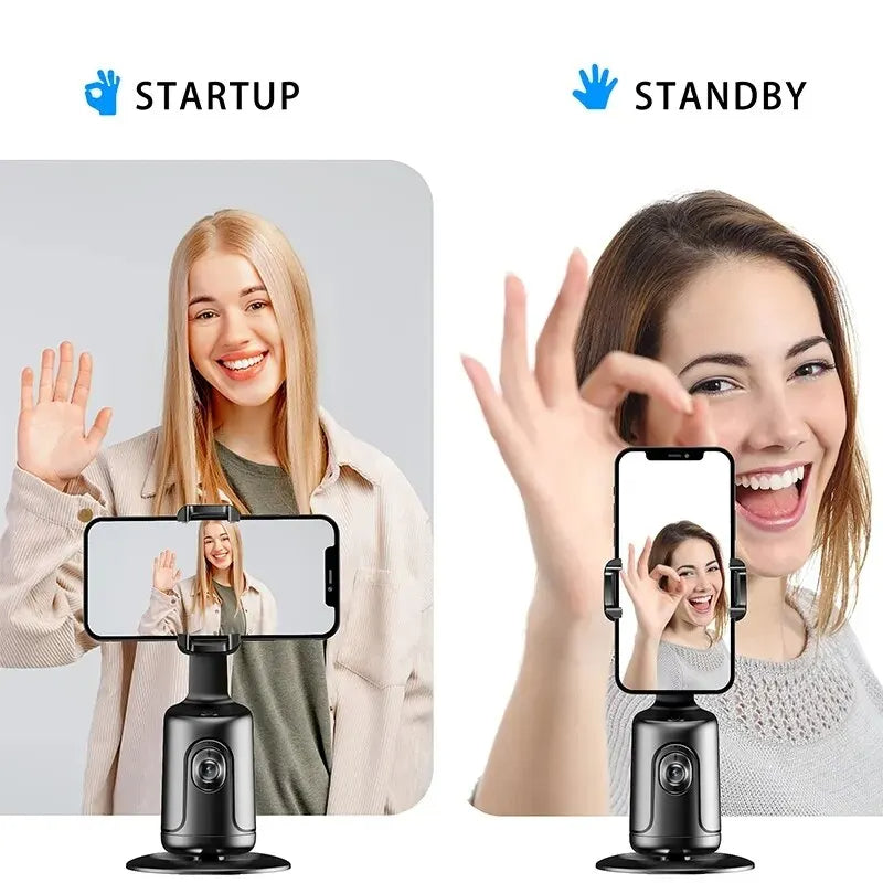 AI-Powered 360° Auto Face-Tracking Smartphone Gimbal: The Ultimate Vlog & Live Stream Companion