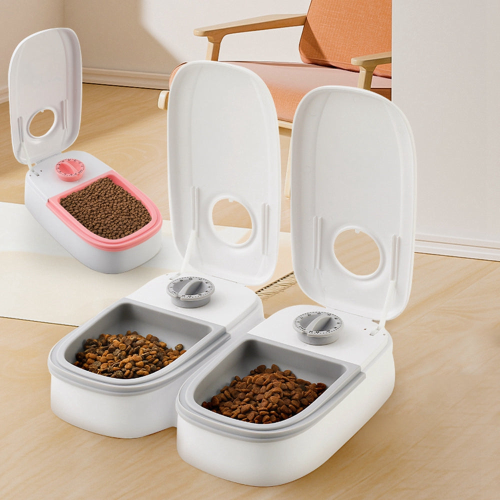 Smart Automatic Pet Feeder: Stainless Steel Bowl Food Dispenser with Timer for Cats & Dogs - Eco-Friendly Pet Feeding Solution