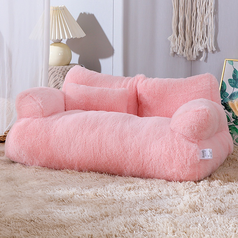 Luxurious Plush Pet Sofa Bed: Ultimate Comfort for Cats & Small to Medium Dogs
