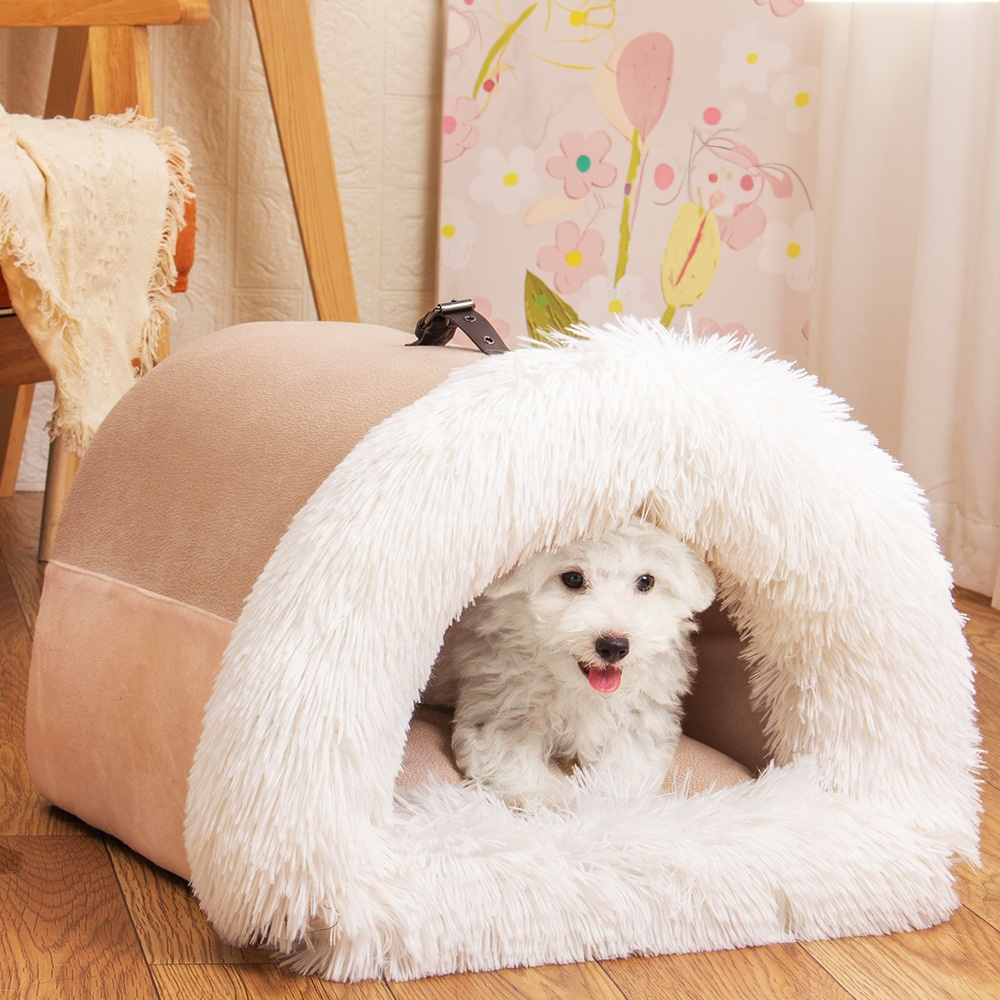 Luxurious Warm Pet House Bed for Cats and Small to Medium Dogs