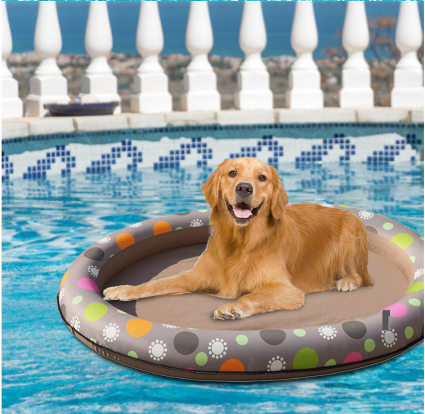 Portable Inflatable Dog Pool & Floating Hammock: Durable & Safe Swim Ring for Pets Up to 40kg - Perfect for Summer