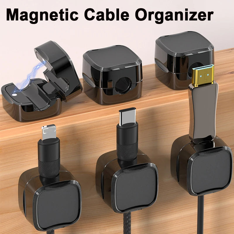 Magnetic Cable Clip Organizer: Sleek, Space-Saving Cord Management Solution