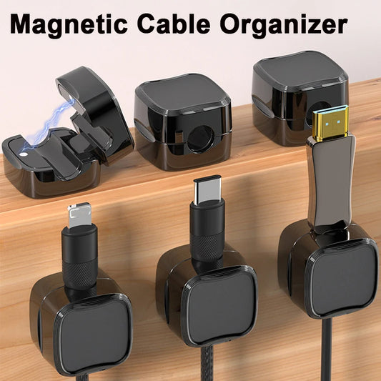 Magnetic Cable Clip Organizer: Sleek, Space-Saving Cord Management Solution