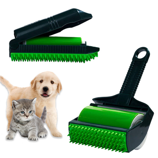 Reusable Pet Hair & Lint Remover Roller: Eco-Friendly, Washable Cleaning Tool for Home and Car - No Refill Needed