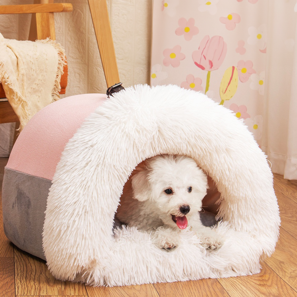 Luxurious Warm Pet House Bed for Cats and Small to Medium Dogs