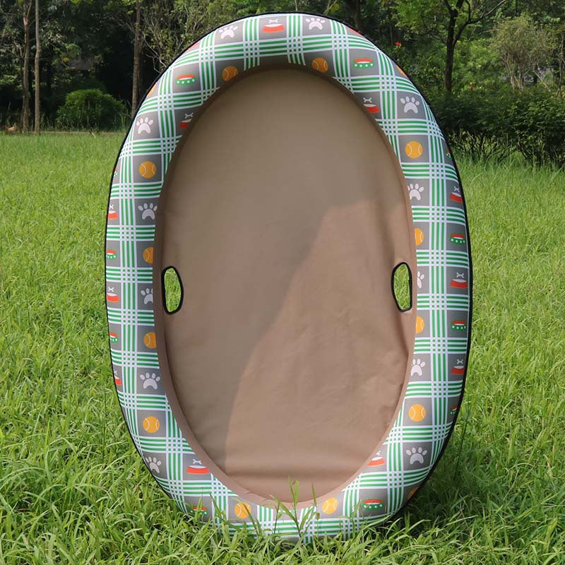 Portable Inflatable Dog Pool & Floating Hammock: Durable & Safe Swim Ring for Pets Up to 40kg - Perfect for Summer