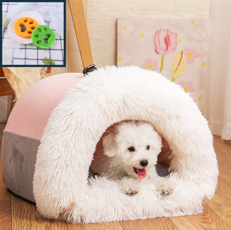 Luxurious Warm Pet House Bed for Cats and Small to Medium Dogs
