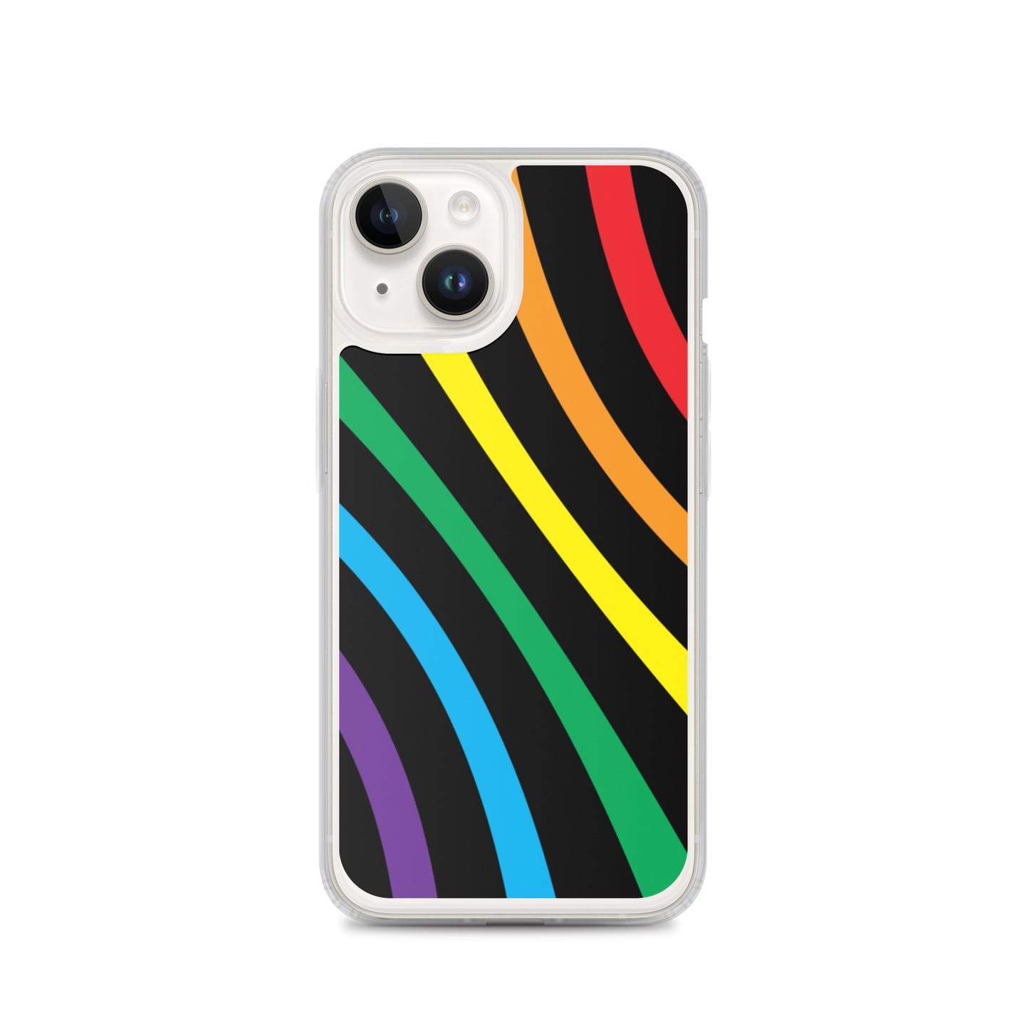Rainbow Lines iPhone Case