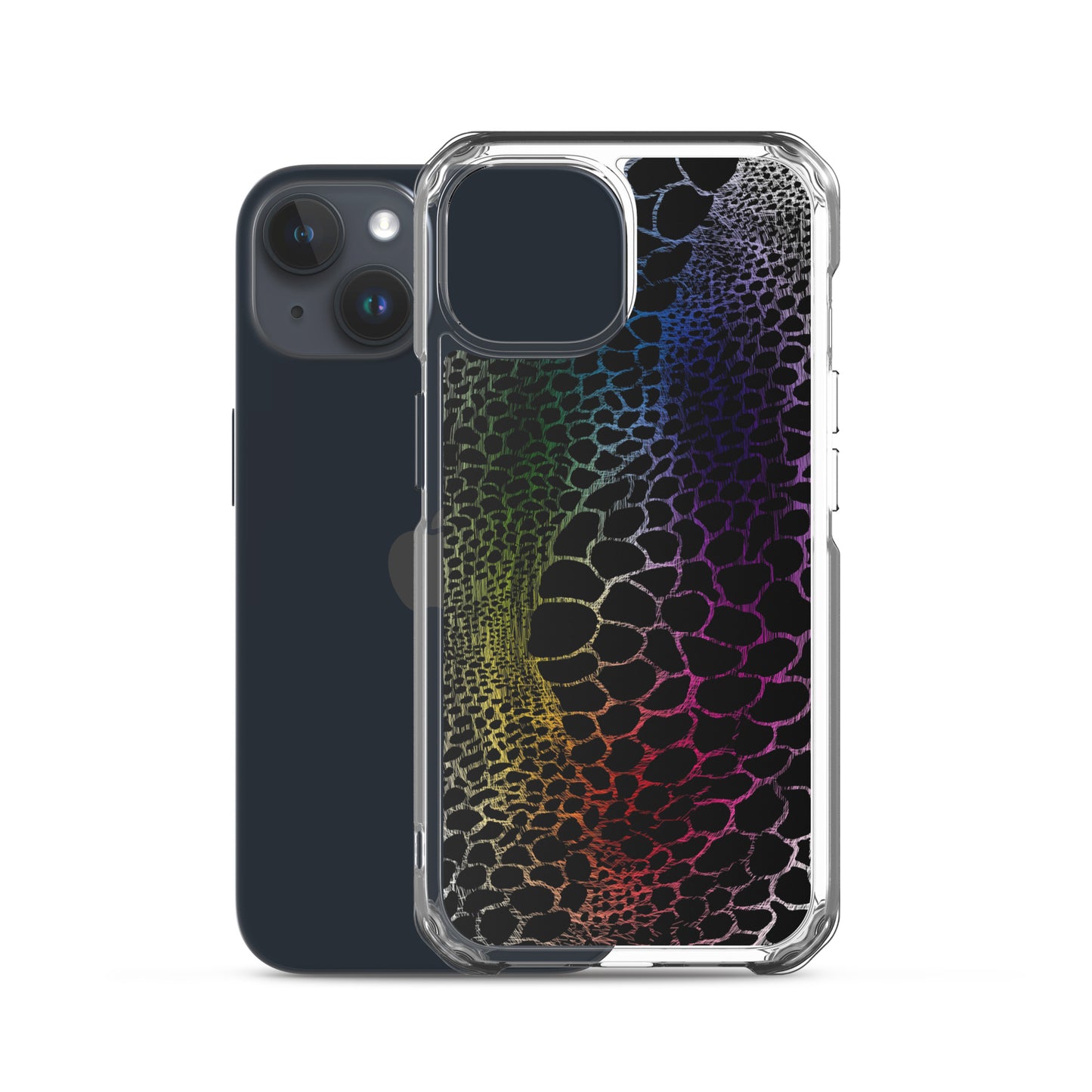Wild Rainbow Outline (iPhone Case)