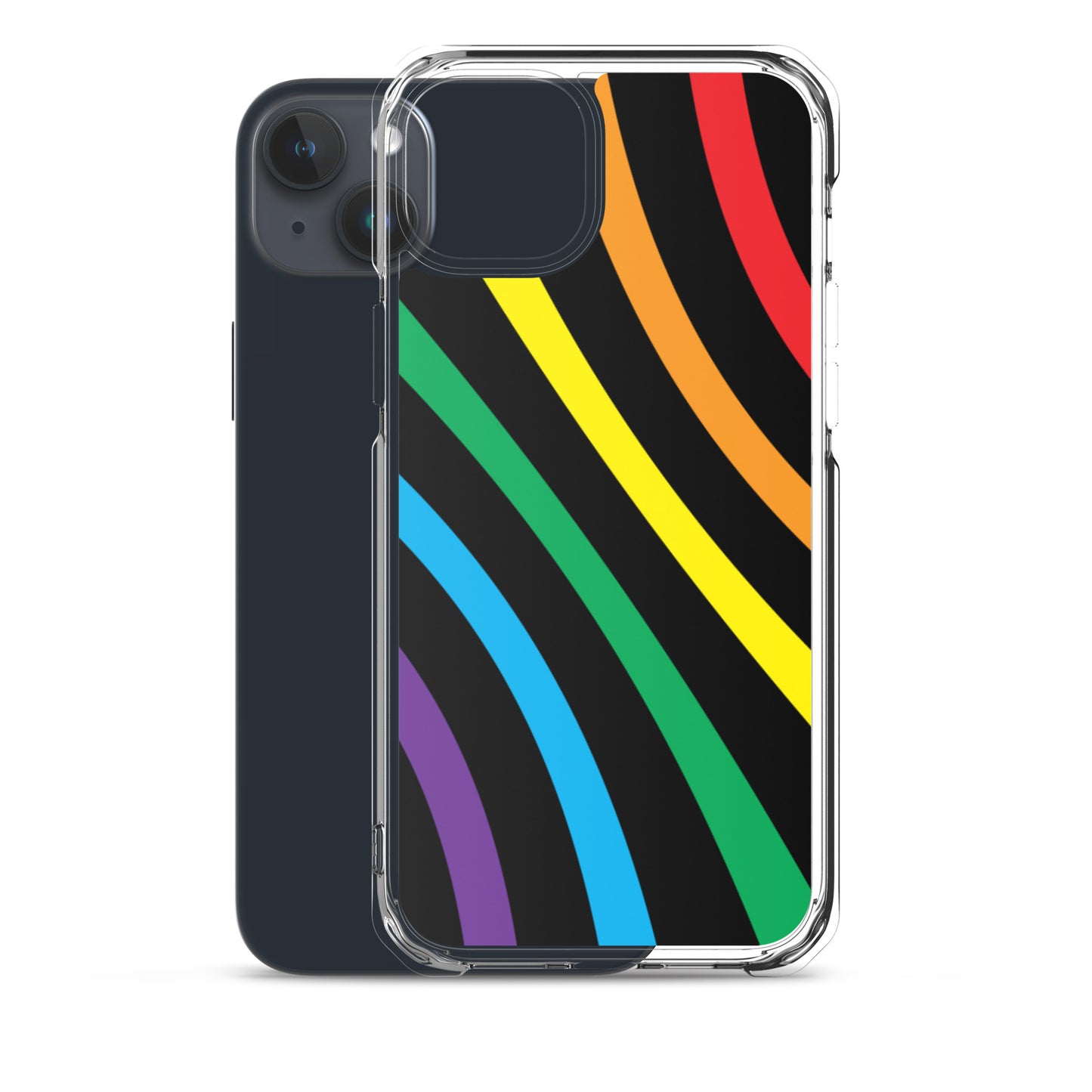 Rainbow Lines iPhone Case