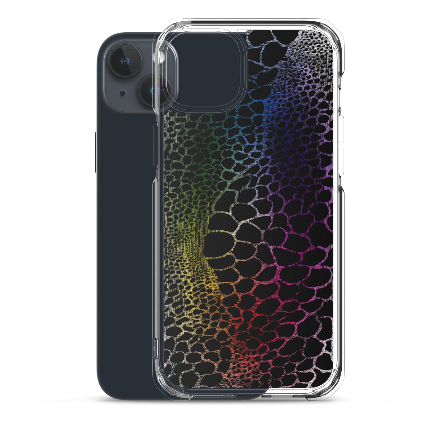 Wild Rainbow Outline (iPhone Case)