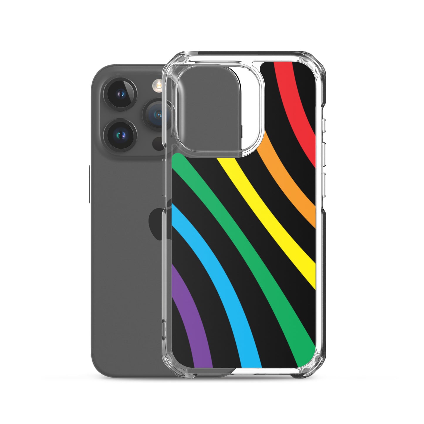 Rainbow Lines iPhone Case