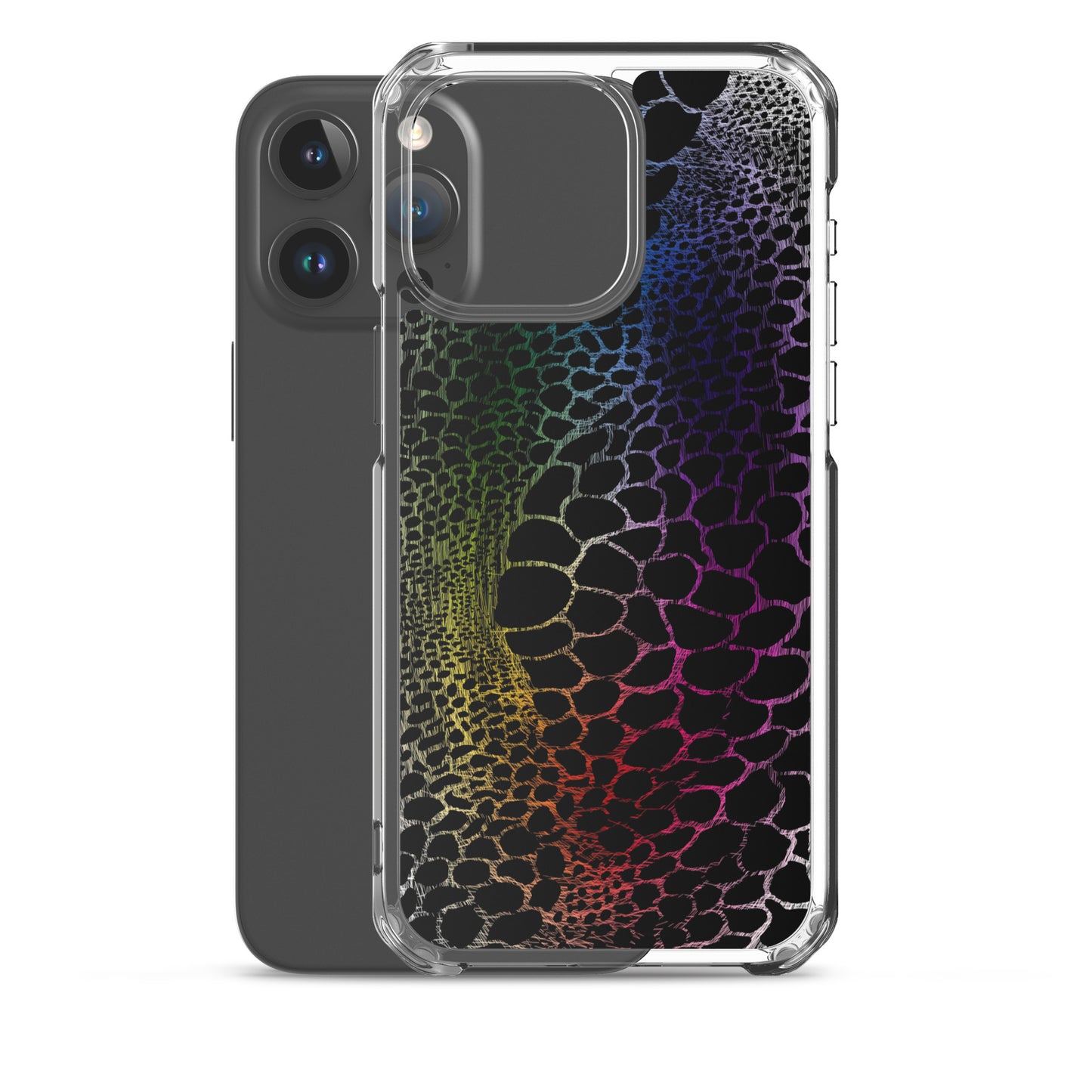 Wild Rainbow Outline (iPhone Case)