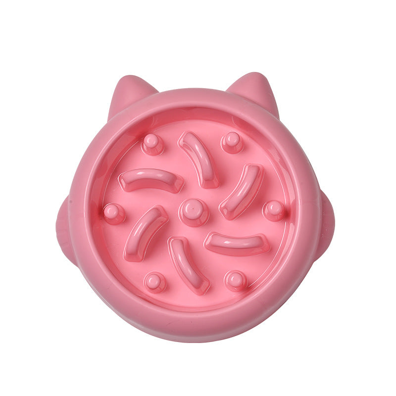 Anti-Gulp Dog & Cat Bowl: Interactive Slow Feeder Dish for Healthier Eating Habits - Eco-Friendly, Durable Material