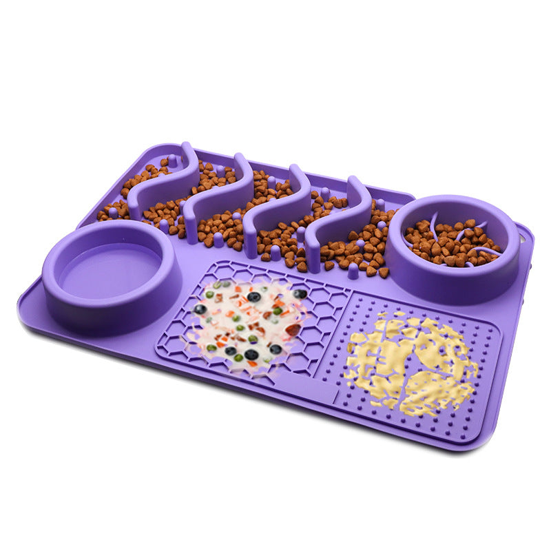 Multifunctional Silicone Pet Licking Mat: Enhance Your Pet’s Health with Slow-Feeding Technology