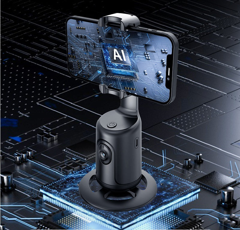 AI-Powered 360° Auto Face-Tracking Smartphone Gimbal: The Ultimate Vlog & Live Stream Companion