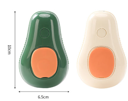 Electric Steam Cat & Dog Grooming Brush: Self-Cleaning, Massaging Comb with Avocado Design - Perfect for a Shiny, Tangle-Free Coat