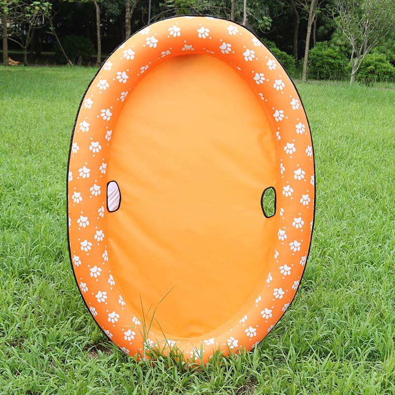 Portable Inflatable Dog Pool & Floating Hammock: Durable & Safe Swim Ring for Pets Up to 40kg - Perfect for Summer