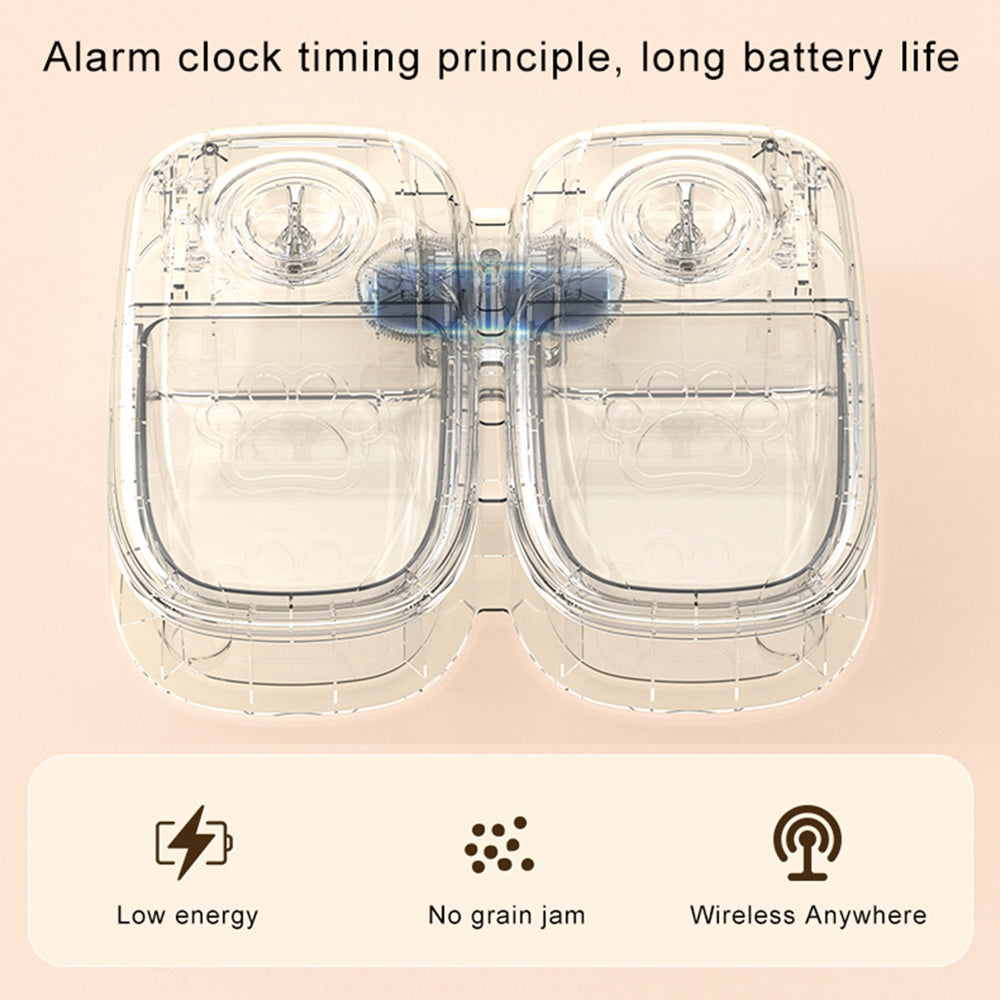 Smart Automatic Pet Feeder: Stainless Steel Bowl Food Dispenser with Timer for Cats & Dogs - Eco-Friendly Pet Feeding Solution