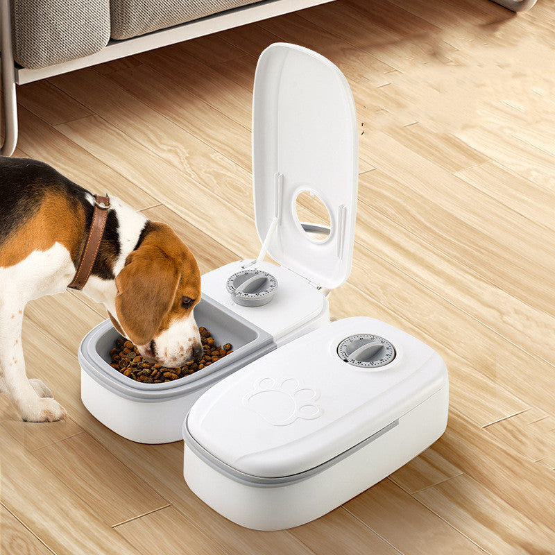 Smart Automatic Pet Feeder: Stainless Steel Bowl Food Dispenser with Timer for Cats & Dogs - Eco-Friendly Pet Feeding Solution