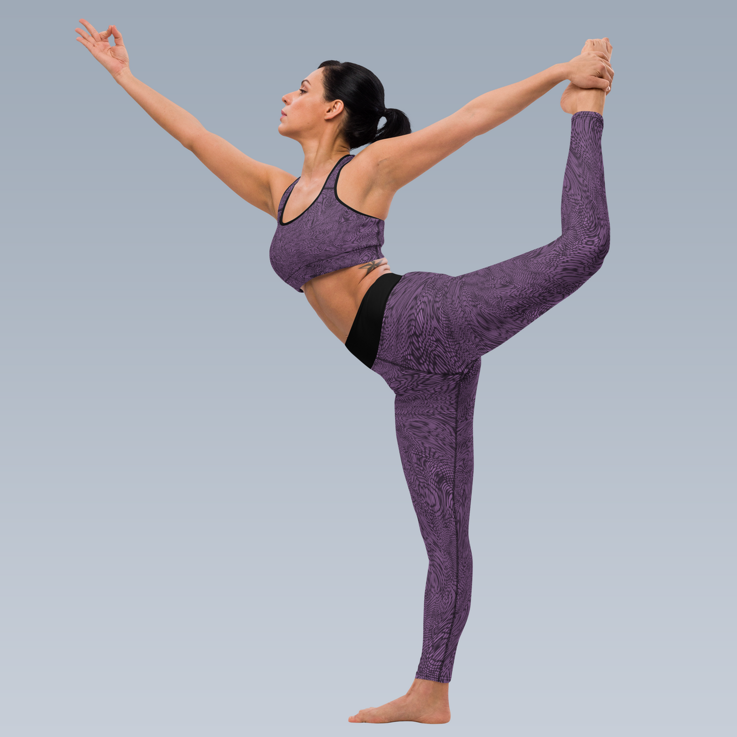 Fractal Sports Bra (Lavender)