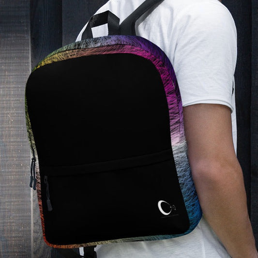 Wild Rainbow Medium Size Backpack With Front Pocket | Water-Resistant Laptop Backpack with Multiple Pockets for School, Daily Use, or Sports | - Comfortable Culture - Backpacks - Comfortable Culture