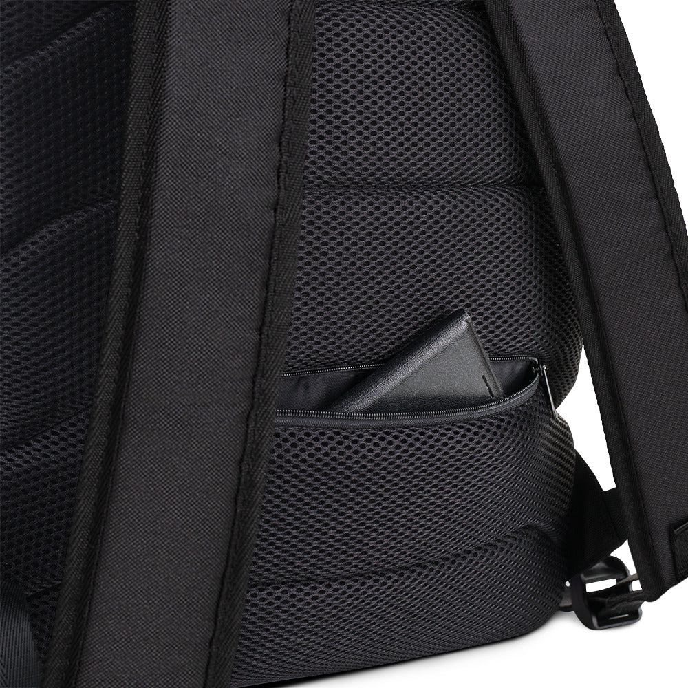 Wild Rainbow Outline Medium Size Backpack With Front Pocket | Water-Resistant Laptop Backpack with Multiple Pockets for Daily Use or Sports | - Comfortable Culture - Backpacks - Comfortable Culture