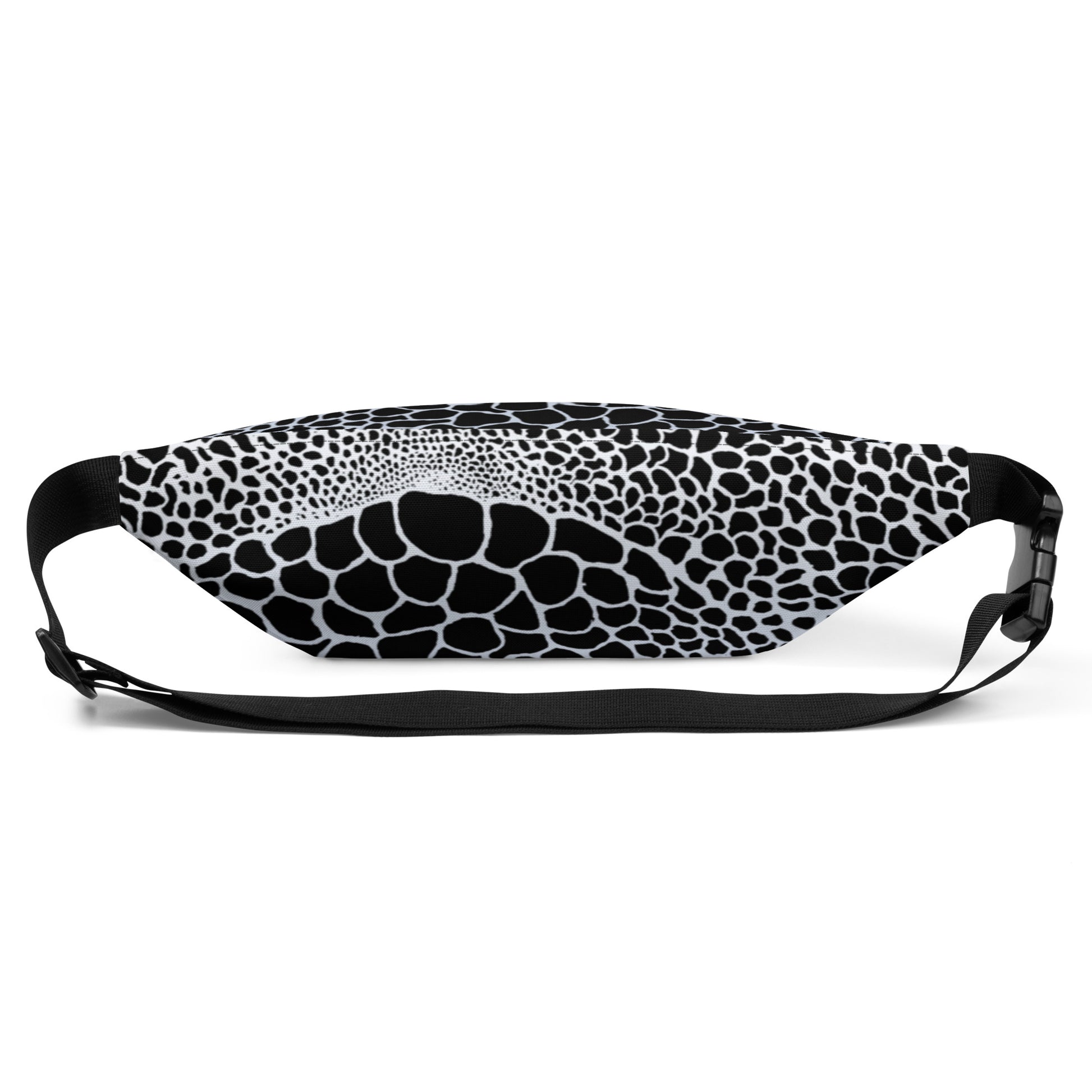 Wild Black and White Outline Fanny Pack | Animal Organic Print | Festival Waist Pack | - Comfortable Culture - Fanny Packs - Comfortable Culture