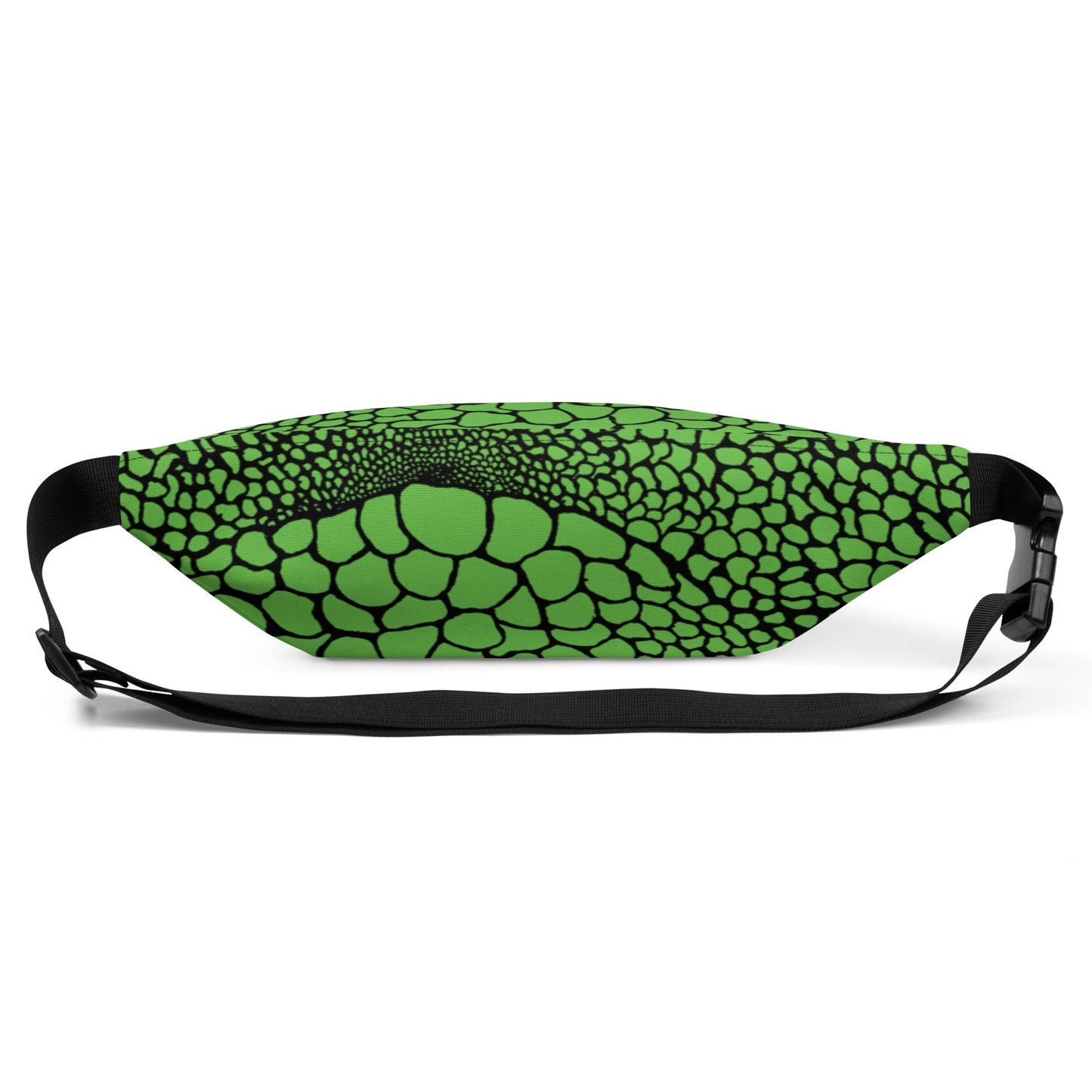 Wild Fanny Pack (Green/Black) | Colorful Organic Print | Festival Bum Bag | Belt Bag | Waist Pack | - Comfortable Culture - Fanny Packs - Comfortable Culture
