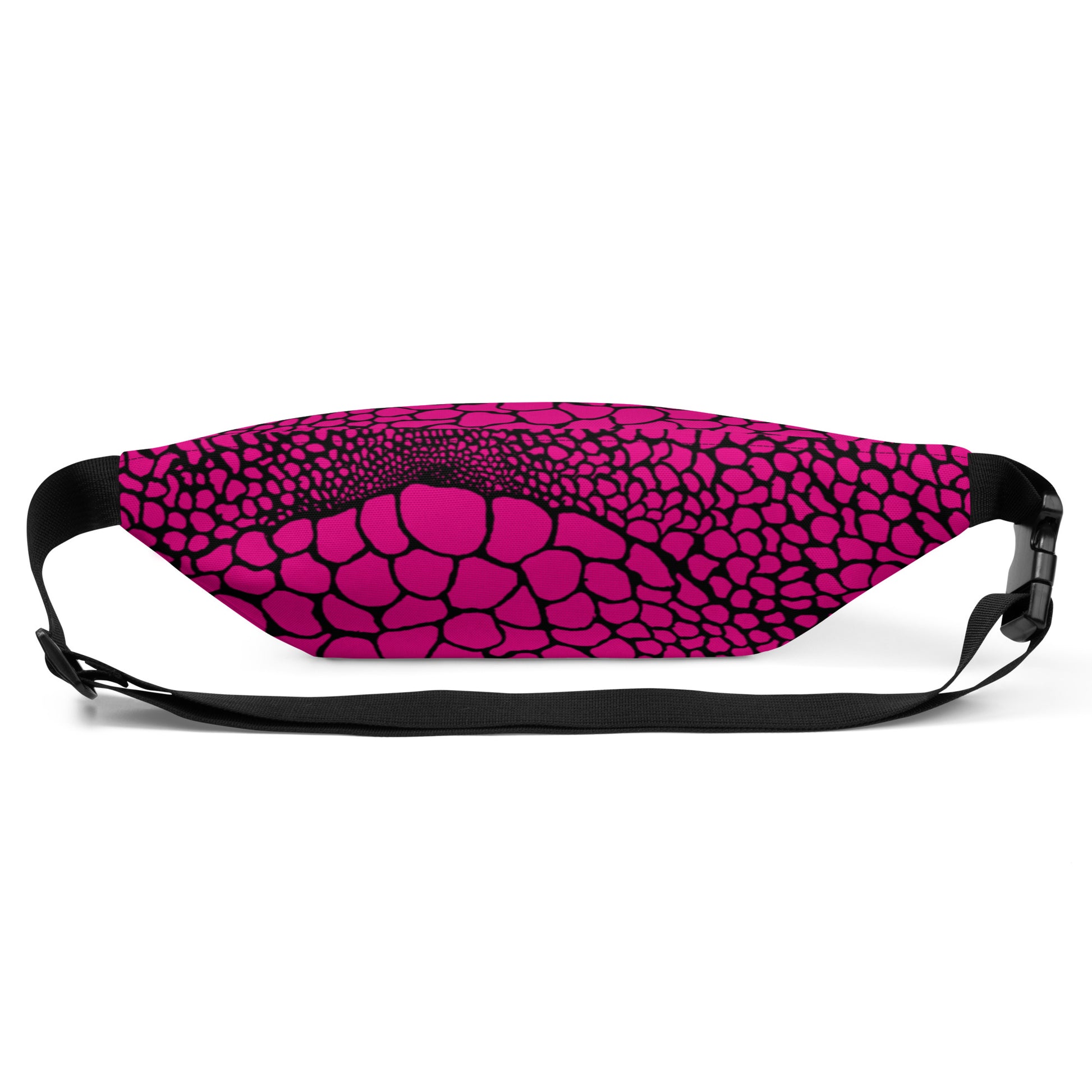 Wild Fanny Pack (Violet - Red) | Colorful Organic Print | Festival Bum Bag | Belt Bag | Waist Pack | - Comfortable Culture - Fanny Packs - Comfortable Culture