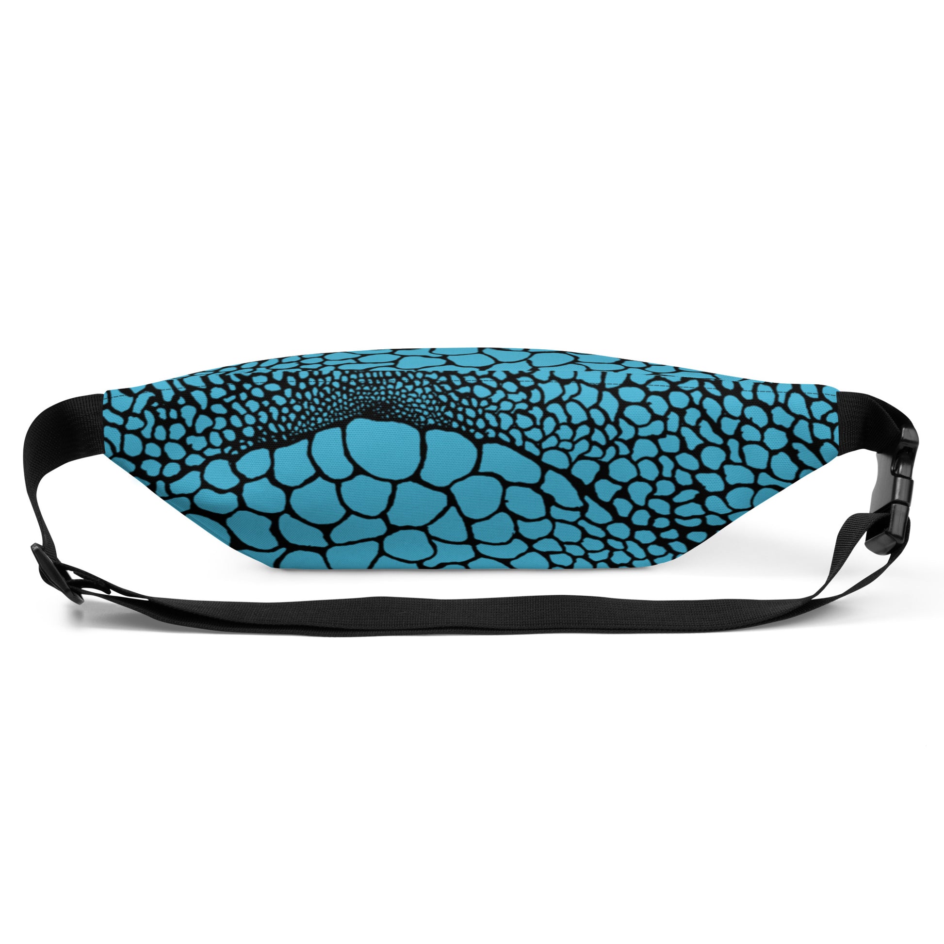 Wild Fanny Pack (Sky Blue) | Colorful Organic Print | Festival Bum Bag | Belt Bag | Waist Pack | - Comfortable Culture - Fanny Packs - Comfortable Culture