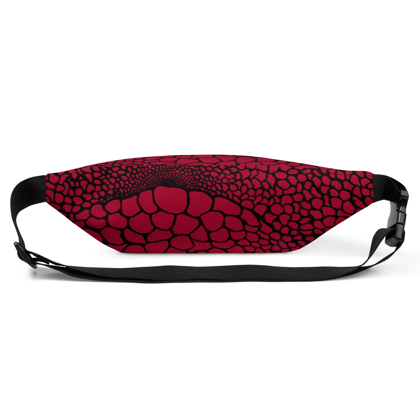 Wild Fanny Pack (Blood Red) | Colorful Organic Print | Festival Bum Bag | Belt Bag | Waist Pack | - Comfortable Culture - Fanny Packs - Comfortable Culture