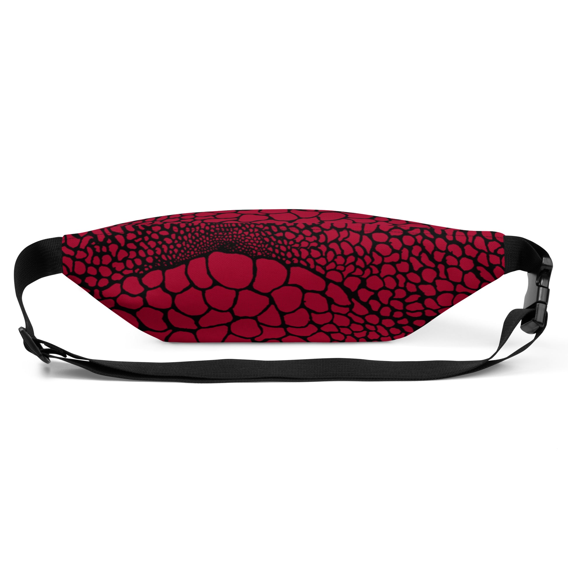 Wild Fanny Pack (Blood Red) | Colorful Organic Print | Festival Bum Bag | Belt Bag | Waist Pack | - Comfortable Culture - Fanny Packs - Comfortable Culture