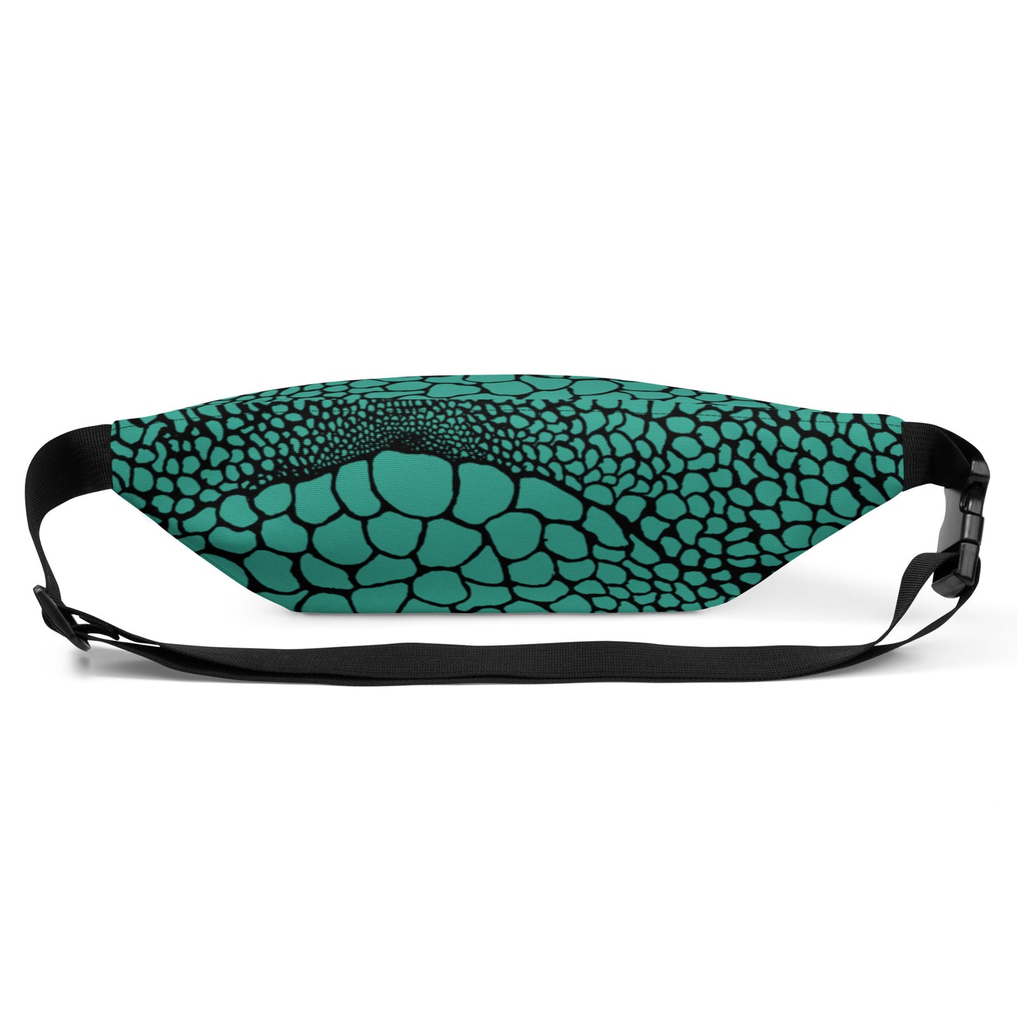 Wild Fanny Pack (Teal) | Colorful Organic Print | Festival Bum Bag | Belt Bag | Waist Pack | - Comfortable Culture - Fanny Packs - Comfortable Culture