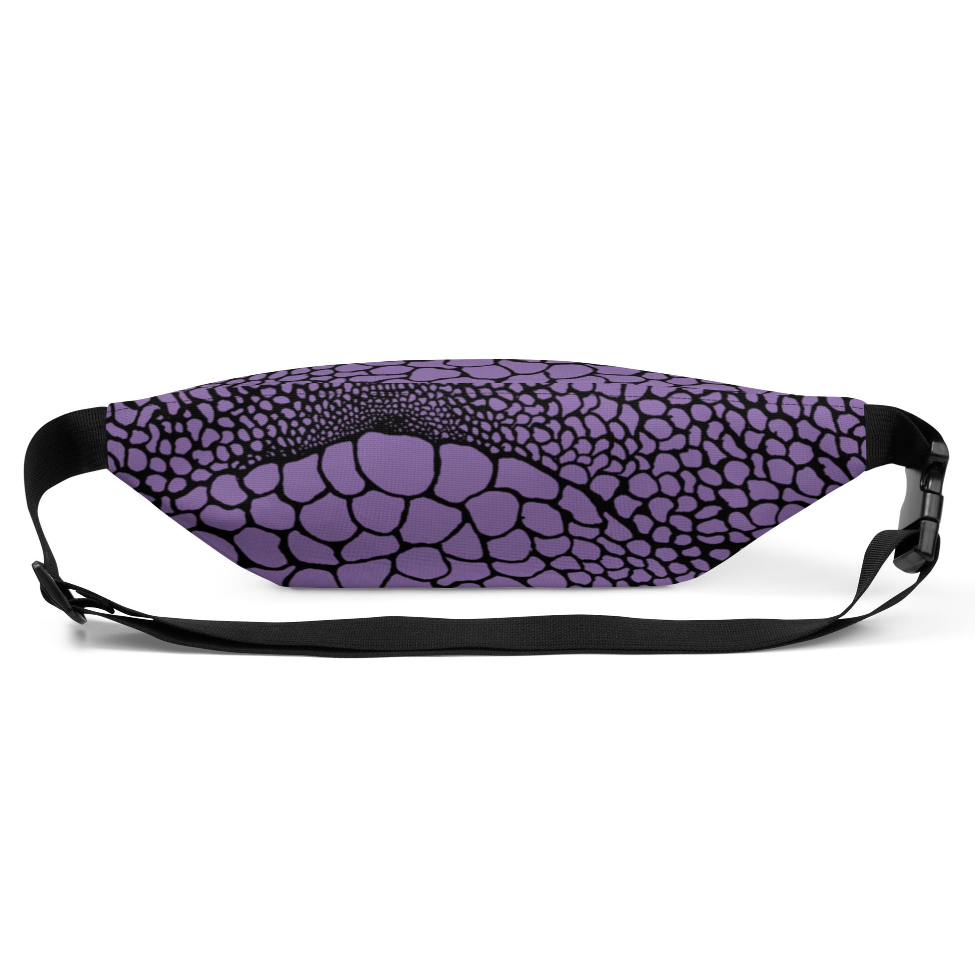 Wild Fanny Pack (Amethyst Purple) | Colorful Organic Print | Festival Bum Bag | Belt Bag | Waist Pack | - Comfortable Culture - Fanny Packs - Comfortable Culture