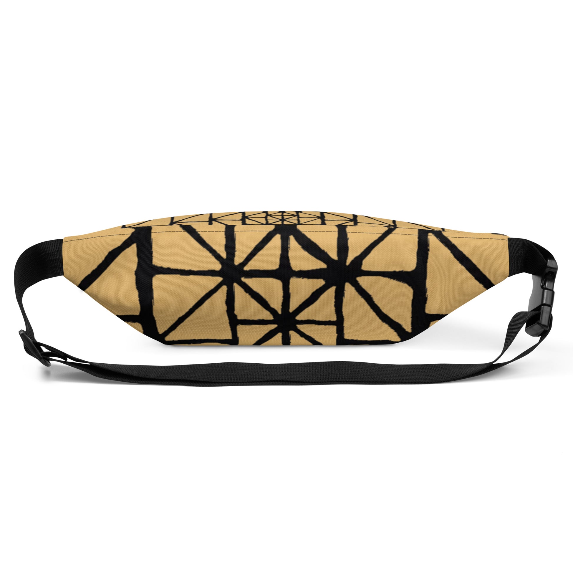Tribal Pattern Fanny Pack (Sand) | Festival Bum Bag | Belt Bag | Waist Pack | Geometric Pattern | - Comfortable Culture - Fanny Packs - Comfortable Culture