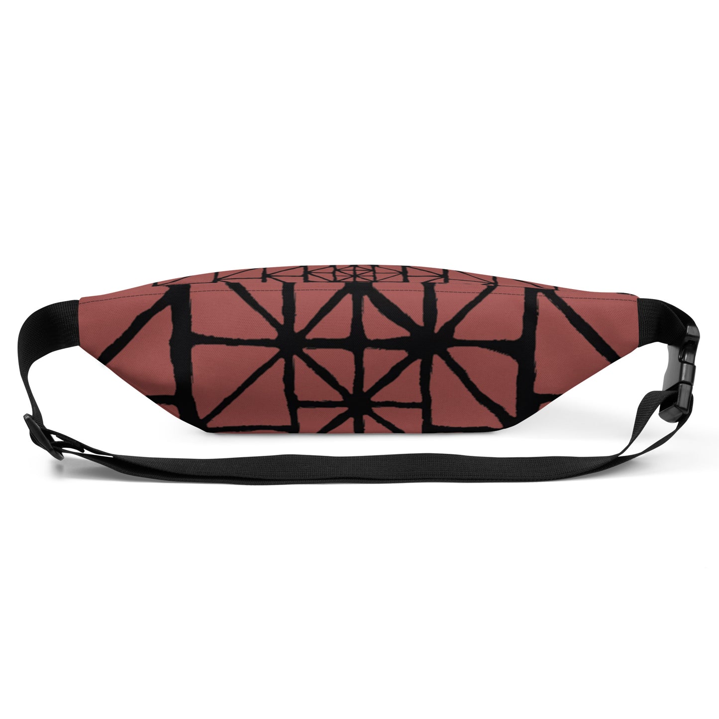 Tribal Pattern Fanny Pack (Terracotta) | Festival Bum Bag | Belt Bag | Waist Pack | Geometric Pattern | - Comfortable Culture - Fanny Packs - Comfortable Culture