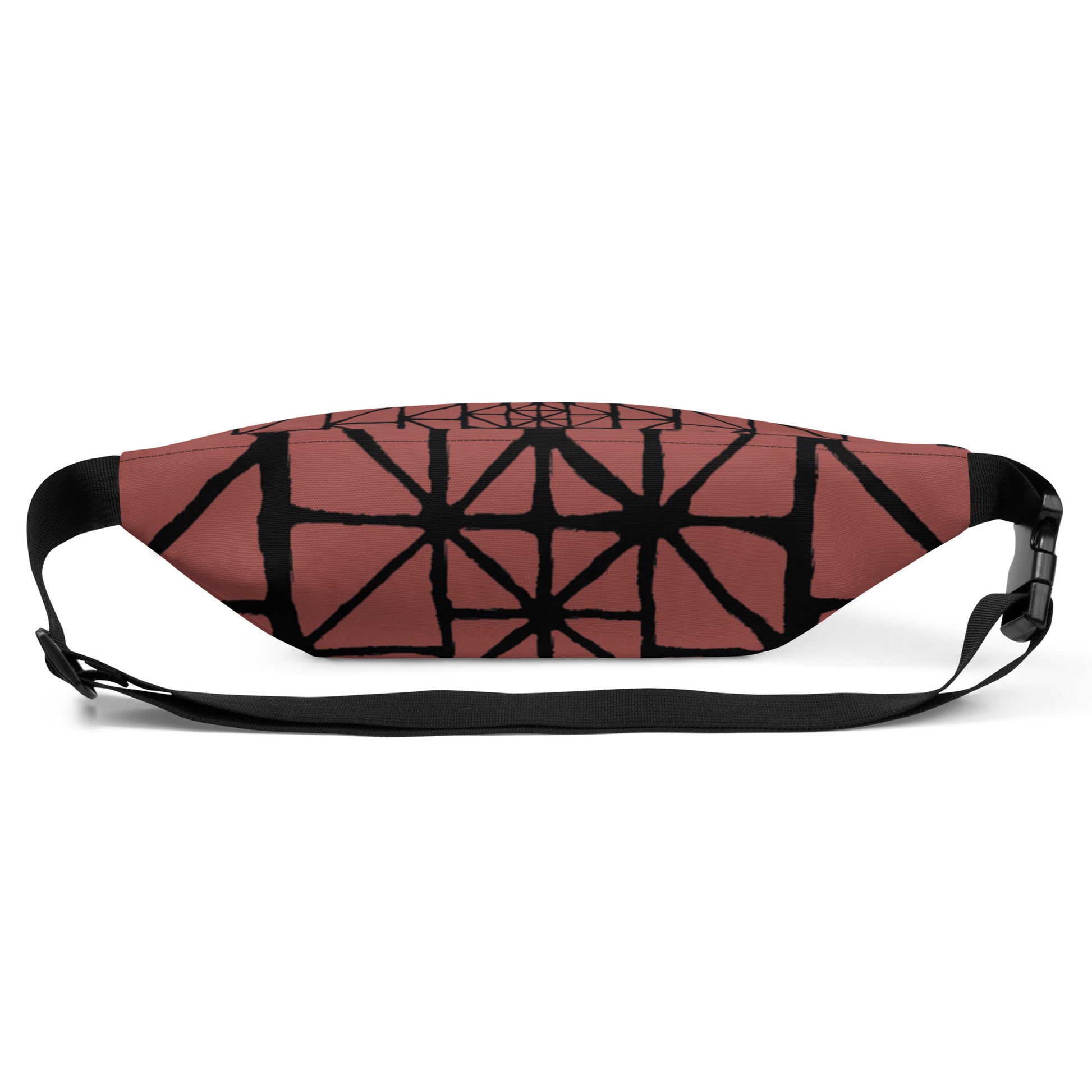 Tribal Pattern Fanny Pack (Terracotta) | Festival Bum Bag | Belt Bag | Waist Pack | Geometric Pattern | - Comfortable Culture - Fanny Packs - Comfortable Culture