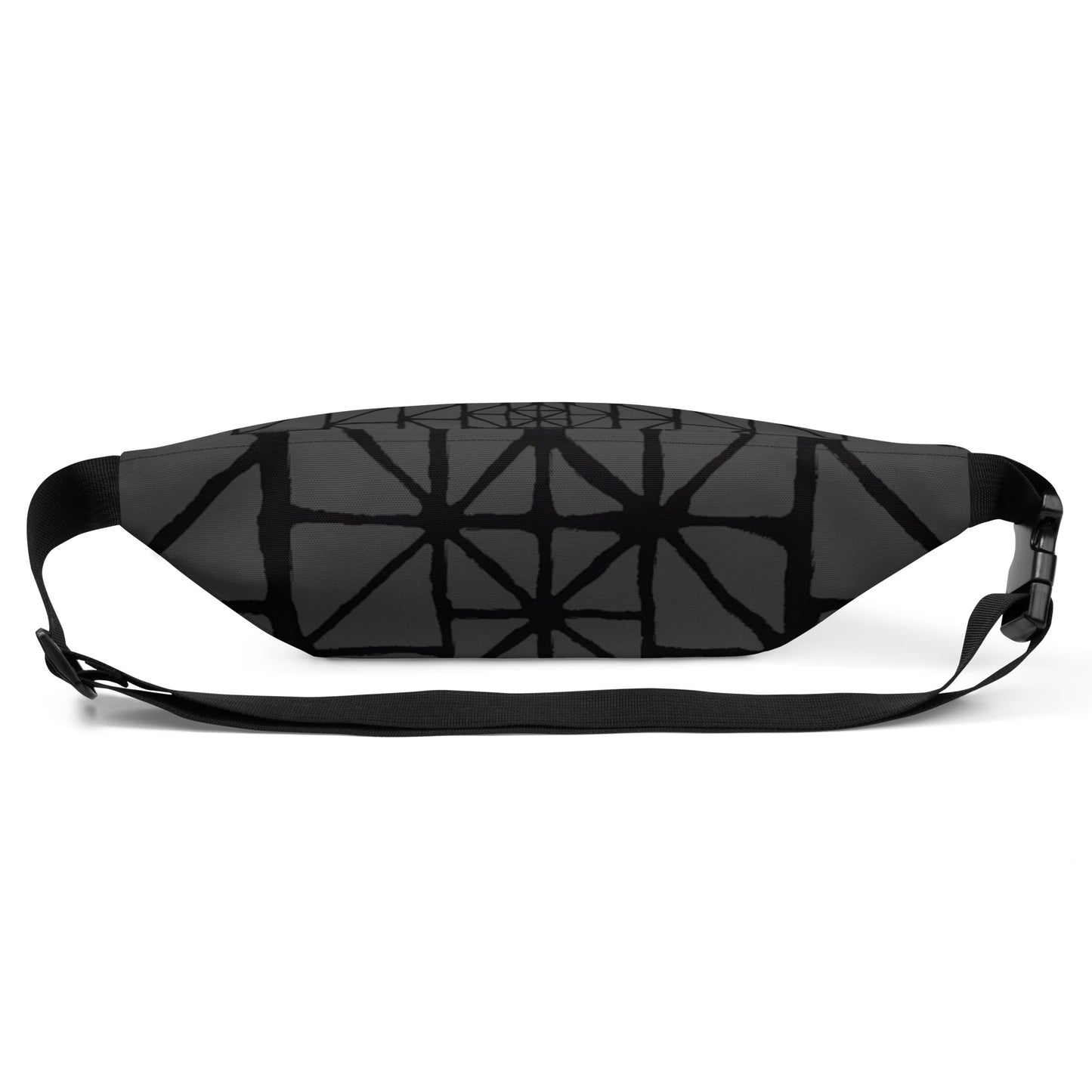 Tribal Pattern Fanny Pack (Eclipse Grey) | Festival Bum Bag | Belt Bag | Waist Pack | Geometric Pattern | - Comfortable Culture - Fanny Packs - Comfortable Culture