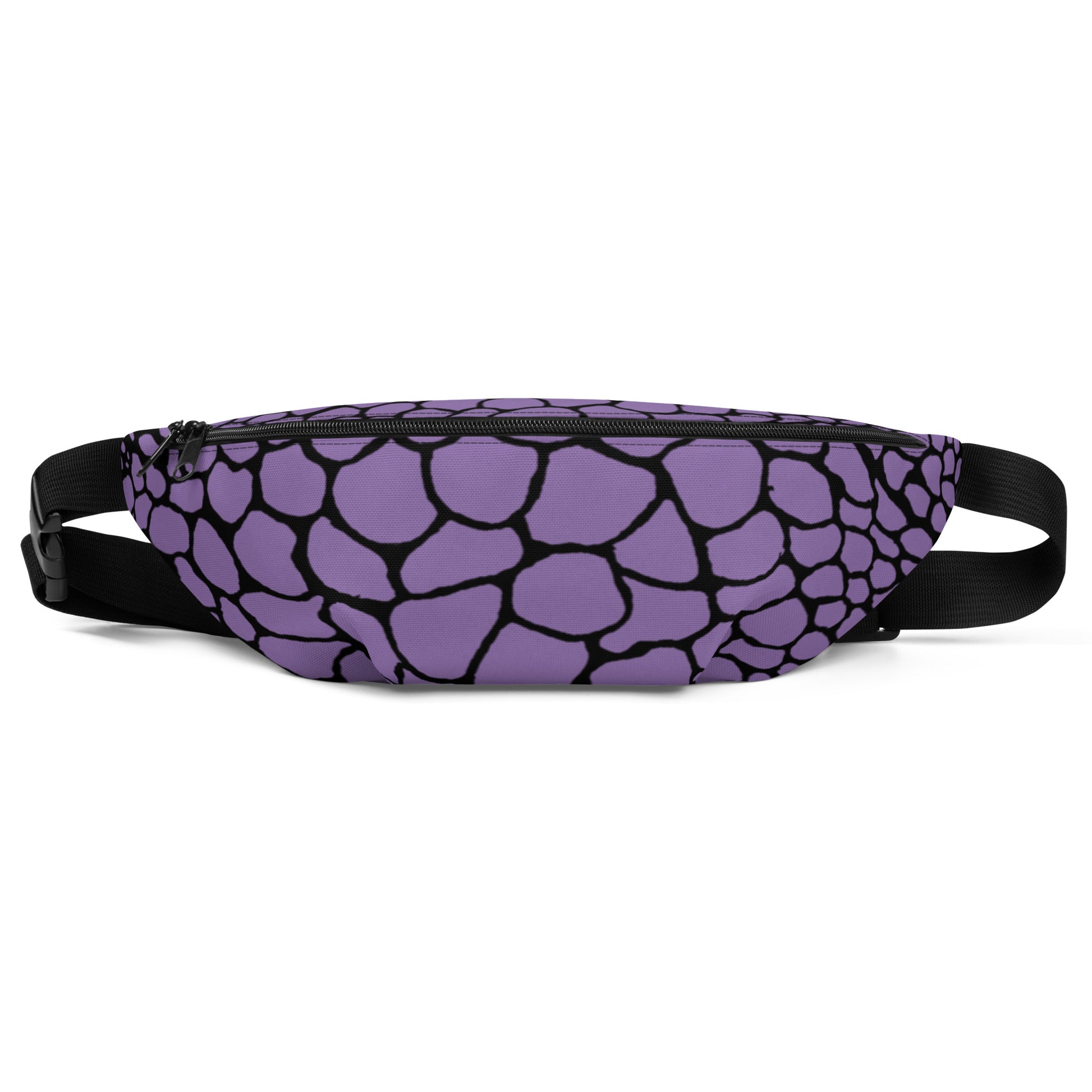 Wild Fanny Pack (Amethyst Purple) | Colorful Organic Print | Festival Bum Bag | Belt Bag | Waist Pack | - Comfortable Culture - Fanny Packs - Comfortable Culture