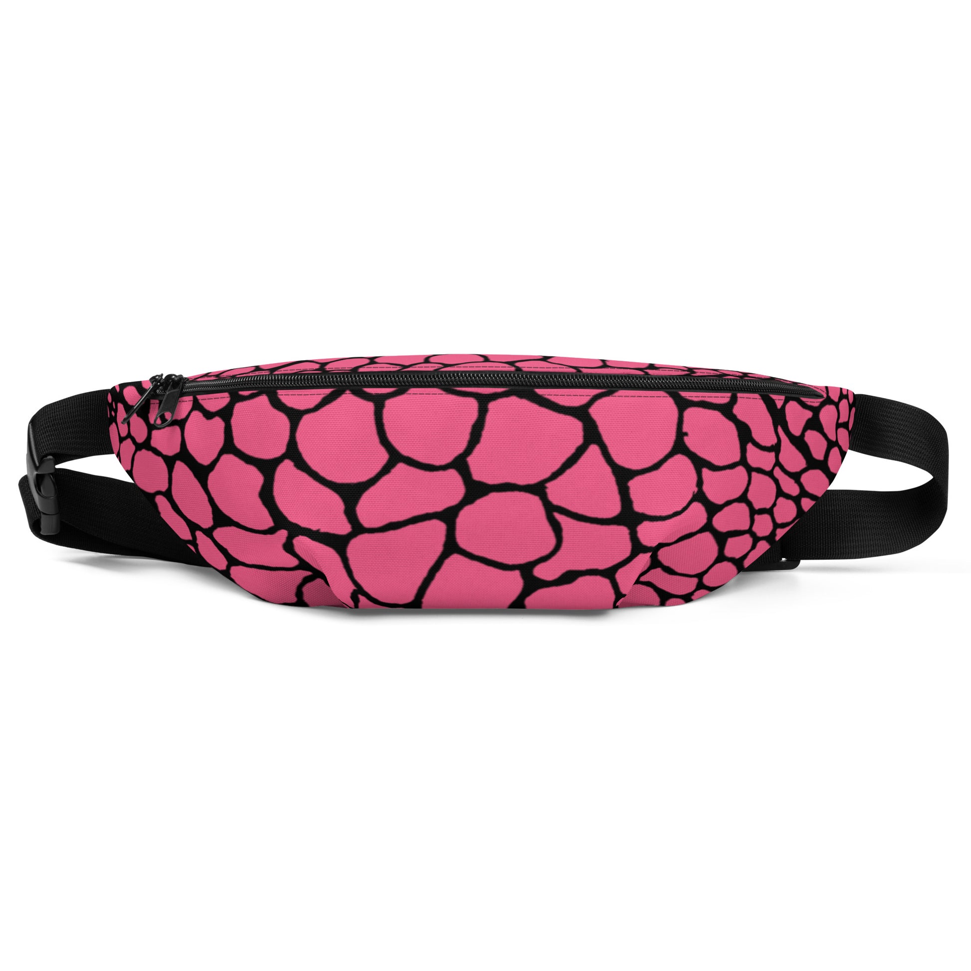 Wild Fanny Pack (Brink Pink) | Colorful Organic Print | Festival Bum Bag | Belt Bag | Waist Pack | - Comfortable Culture - Fanny Packs - Comfortable Culture
