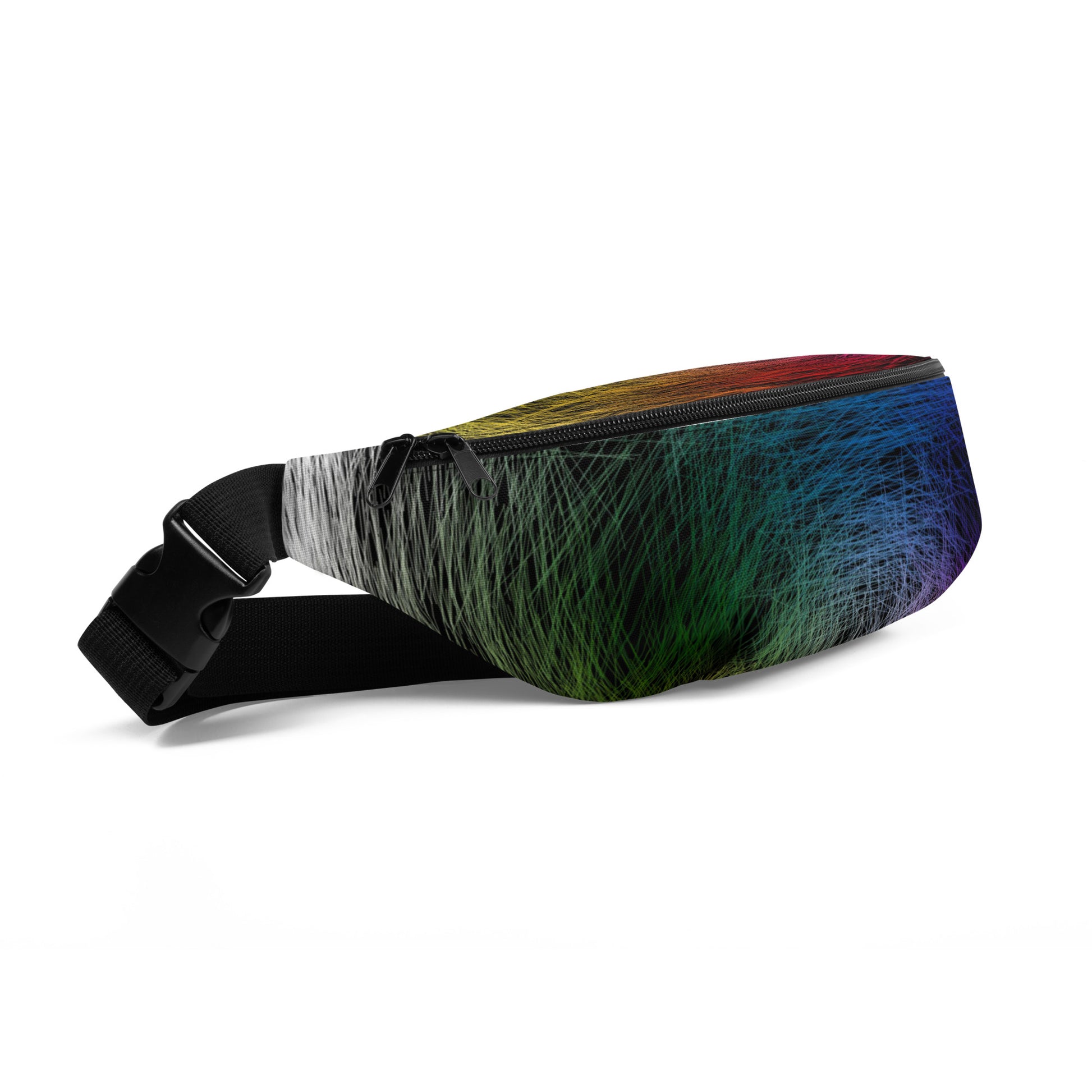Wild Rainbow Fanny Pack | Festival Bum Bag | Belt Bag | Waist Pack | - Comfortable Culture - Fanny Packs - Comfortable Culture