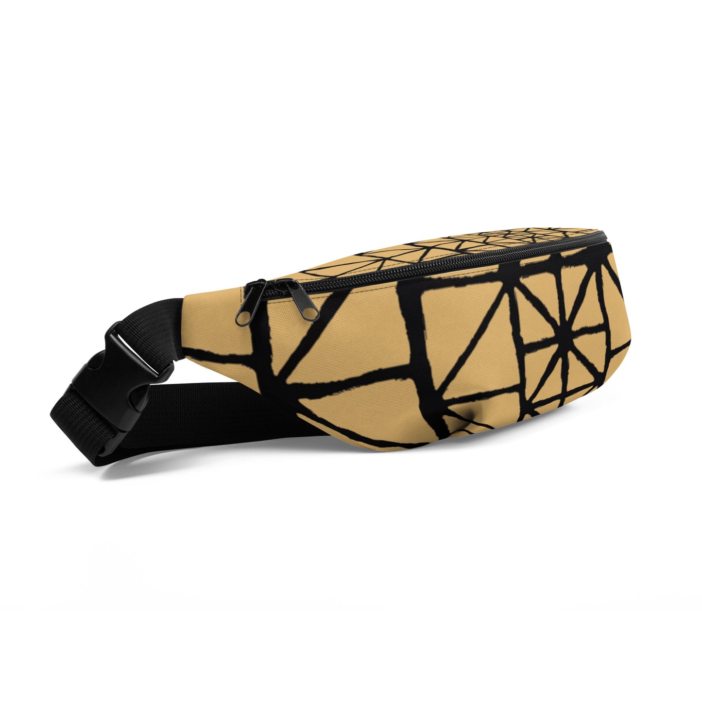 Tribal Pattern Fanny Pack (Sand) | Festival Bum Bag | Belt Bag | Waist Pack | Geometric Pattern | - Comfortable Culture - Fanny Packs - Comfortable Culture