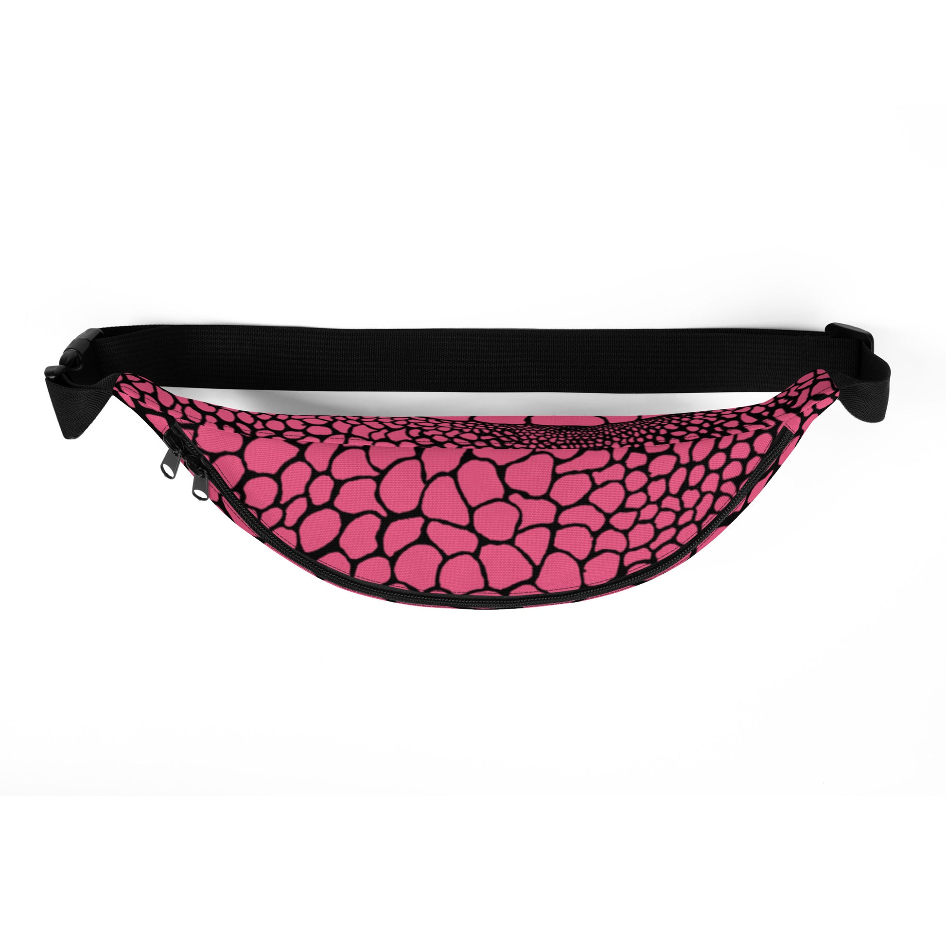 Wild Fanny Pack (Brink Pink) | Colorful Organic Print | Festival Bum Bag | Belt Bag | Waist Pack | - Comfortable Culture - Fanny Packs - Comfortable Culture